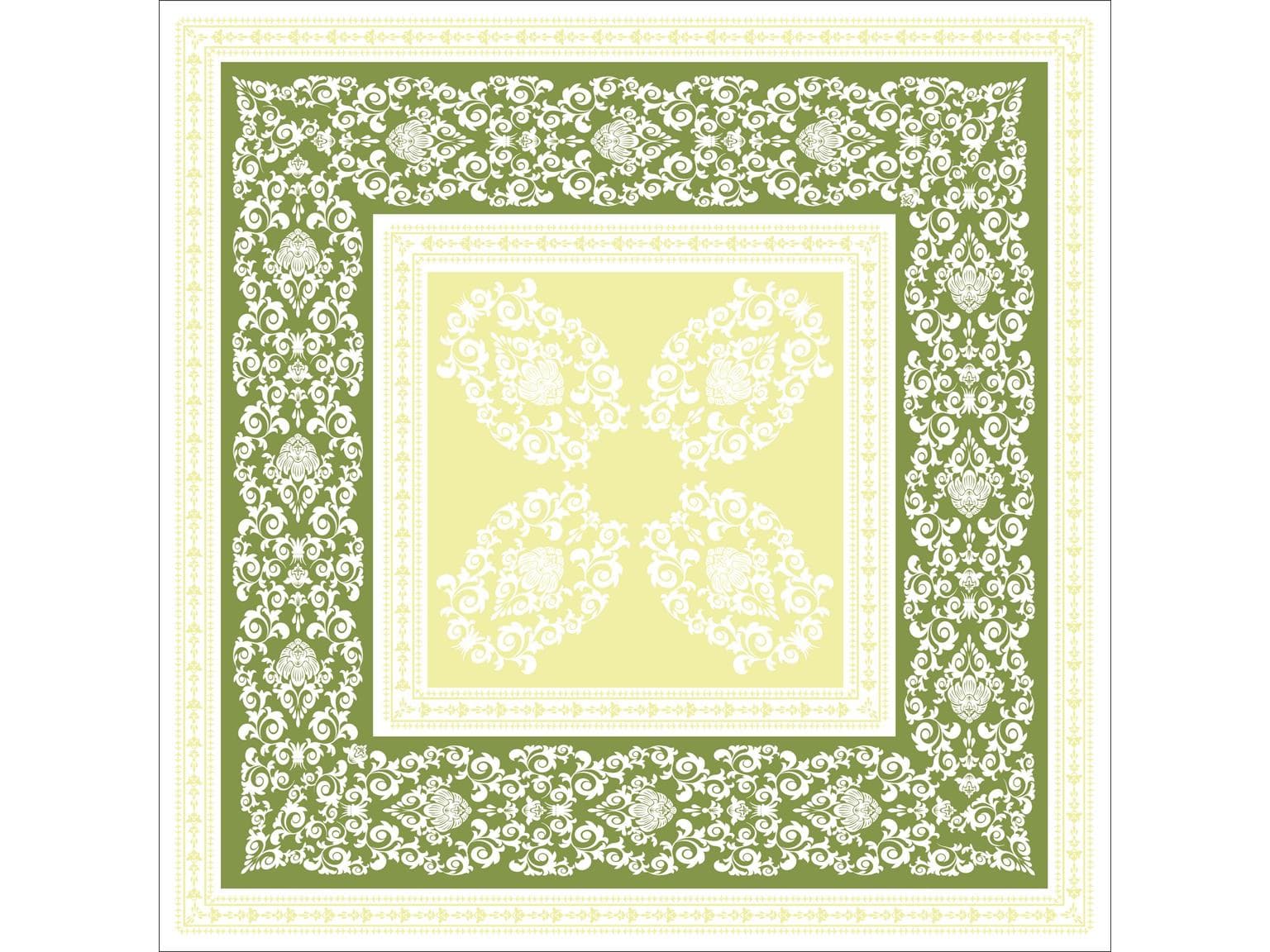 Tischdecken Airlaid, 80 x 80 cm, 1/8 Falz, "PASCAL" lindgrün
