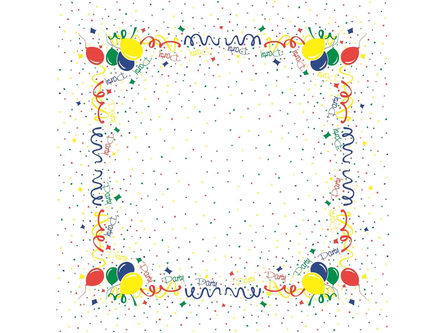 Tischdecken Airlaid, 80 x 80 cm, 1/8 Falz, "PARTY"