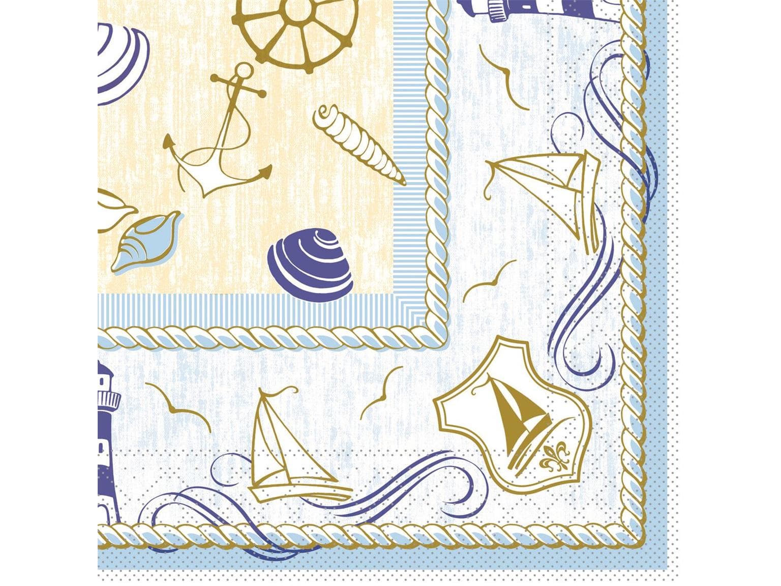 Servietten Tissue 3-lagig, 33 x 33 cm, 1/4 Falz, "COAST"