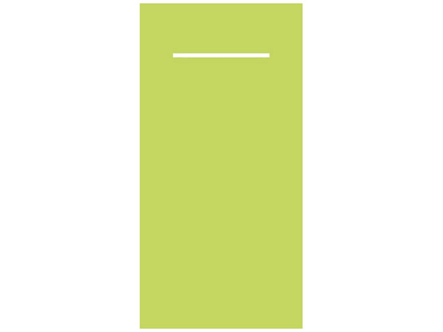 Besteckserviette Airlaid, 40 x 33 cm, 1/8 Falz, Linclass, einfarbig, lime