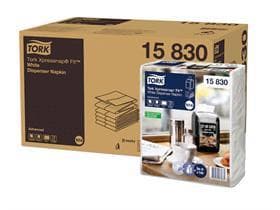 Tork Spenderservietten Xpressnap Fit 16.5 x 21.3 cm, weiss, 2-lagig