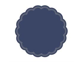 Tassenuntersetzer Tissue 9-lg, ø 90 mm, blau