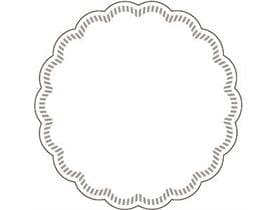 Tassenuntersetzer Tissue+Folie, ø 90 mm, weiss
