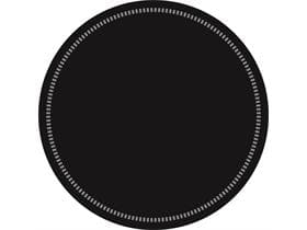 Tassenuntersetzer Tissue 9-lg, ø 90 mm, schwarz