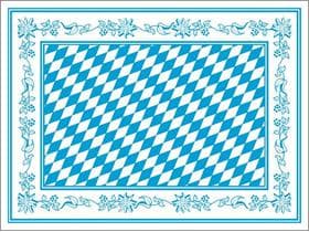Tischset Papier, 40 x 30 cm, "BAYERN" Rauten