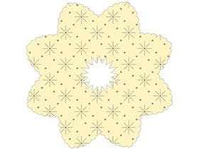 Tropfenringe Tissue 9-lagig, ø 100 mm, creme