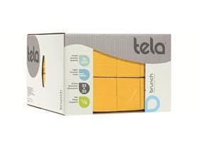 Servietten Tela Guestline Brunch 2-lagig 33 x 33 cm, 1/8 Kopffalz, gelb