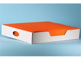 Tischset Prima 1-lagig, 29 x 39 cm, orange, Shetlandprägung