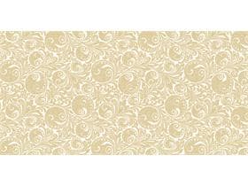 Tischläufer Airlaid, 40 cm x 24 lfm, Jordan "weiss/gold"