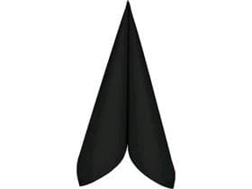 Servietten Airlaid, 24 x 24 cm, 1/4 Falz, schwarz