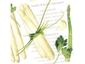 Servietten Airlaid 65 gm2, 40 x 40 cm, 1/4 Falz, "ASPARAGUS"