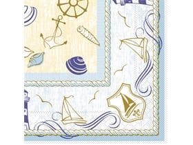 Servietten Tissue 3-lagig, 33 x 33 cm, 1/4 Falz, "COAST"