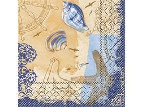 Servietten Tissue 3-lagig, 33 x 33 cm, 1/4 Falz, "DEL MAR"