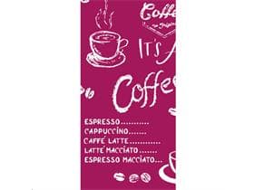 Servietten Airlaid 60 gm2, 33 x 33 cm 1/8 Falz, Coffee time (bordeaux)