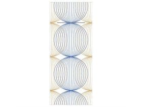 Besteckserviette Airlaid, 40 x 33 cm, 1/8 Falz, Ludo (blau-gold)