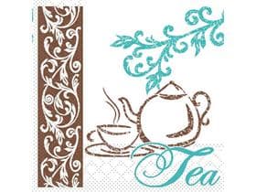 Servietten Tissue 3-lagig, 24 x 24 cm 1/4 Falz, Coffee/Tea