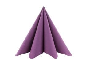 Servietten Airlaid, 40 x 40 cm, 1/4 Falz, amethyst