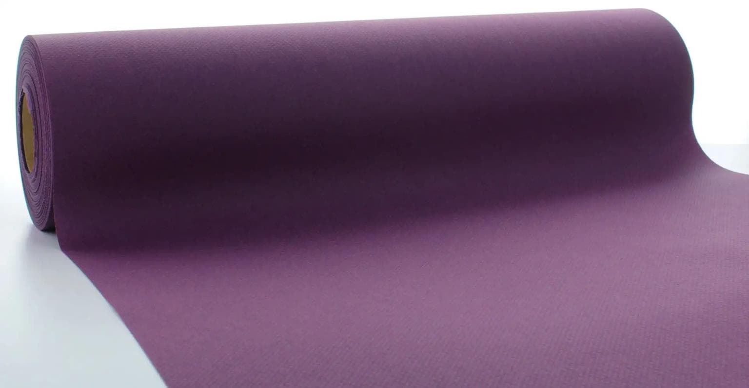 Tischläufer Airlaid, 40 x 24 cm, Basic amethyst-aubergine