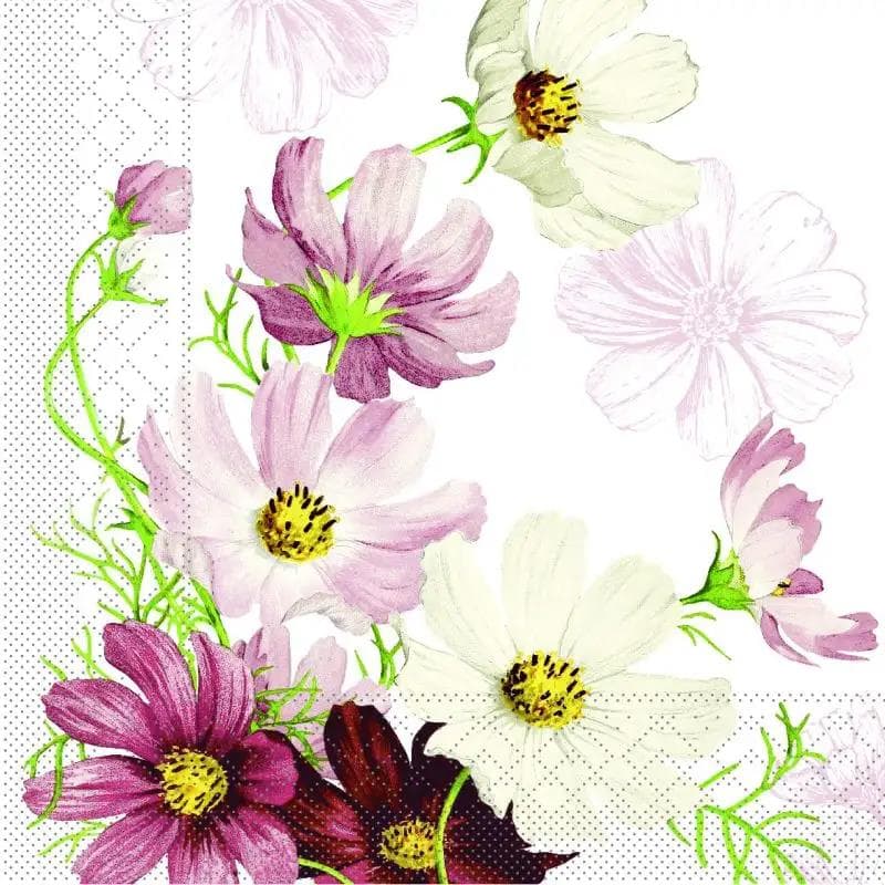 Servietten Tissue 3-lagig, 40 x 40 cm, 1/4 Falz, Cosmea