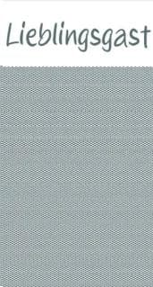 Besteckserviette Airlaid, 40 x 33 cm 1/8 Falz, "Lieblingsgast" / Peggy grau