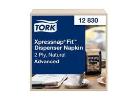 Tork Spenderservietten Xpressnap Fit 16.5 x 21.3 cm, natur, 2-lagig