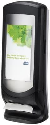 Tork Xpressnap Steh- und Wandspender schwarz, 622(H) x 235(B) x 235(T)mm