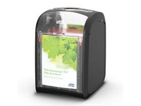 Tork Xpressnap Tischspender Fit, N14 schwarz, B 11.3 x T 14.1 x H 17 cm