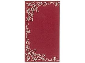 Tischdecken Airlaid 70 gm2, 80 x 80 cm, 1/4 Falz, bordeaux/creme, "POMP"