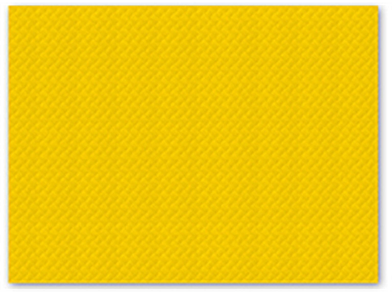 Tischset 1-lagig, 30 x 40 cm, gelb geprägt, gerader Rand