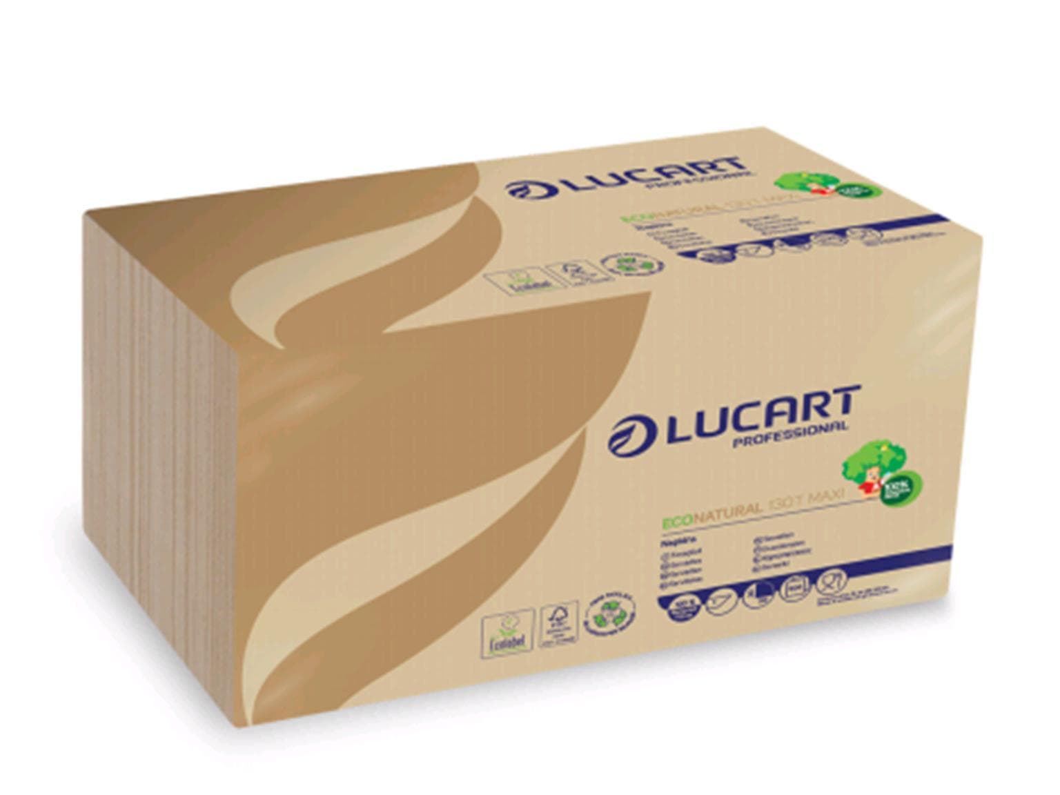 Spenderservietten, ECO Natural, 30 x 30 cm, 1-lagig