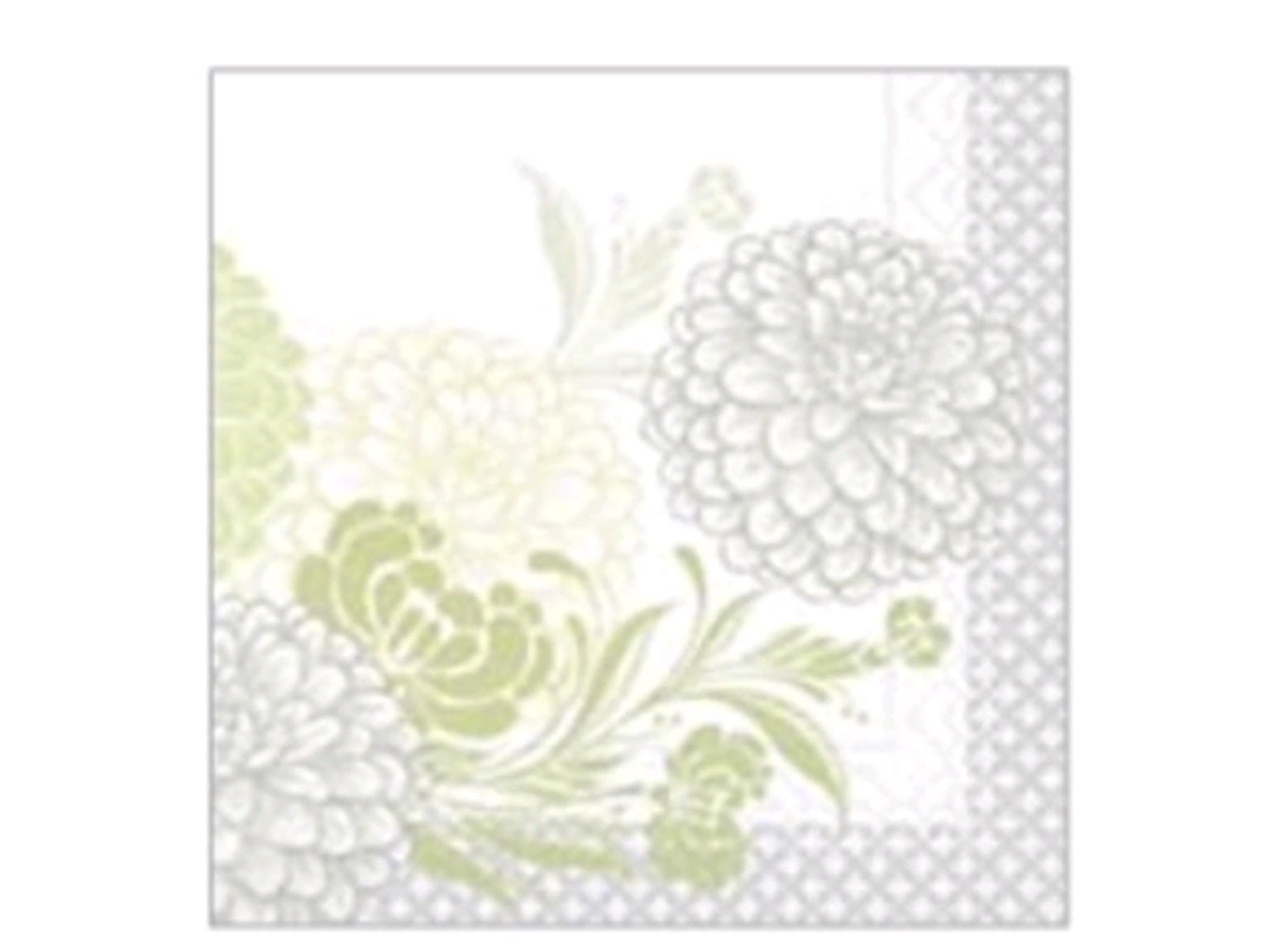 Servietten Tissue 3-lagig, 33 x 33 cm, 1/4 Falz, "CLARISSA" grün