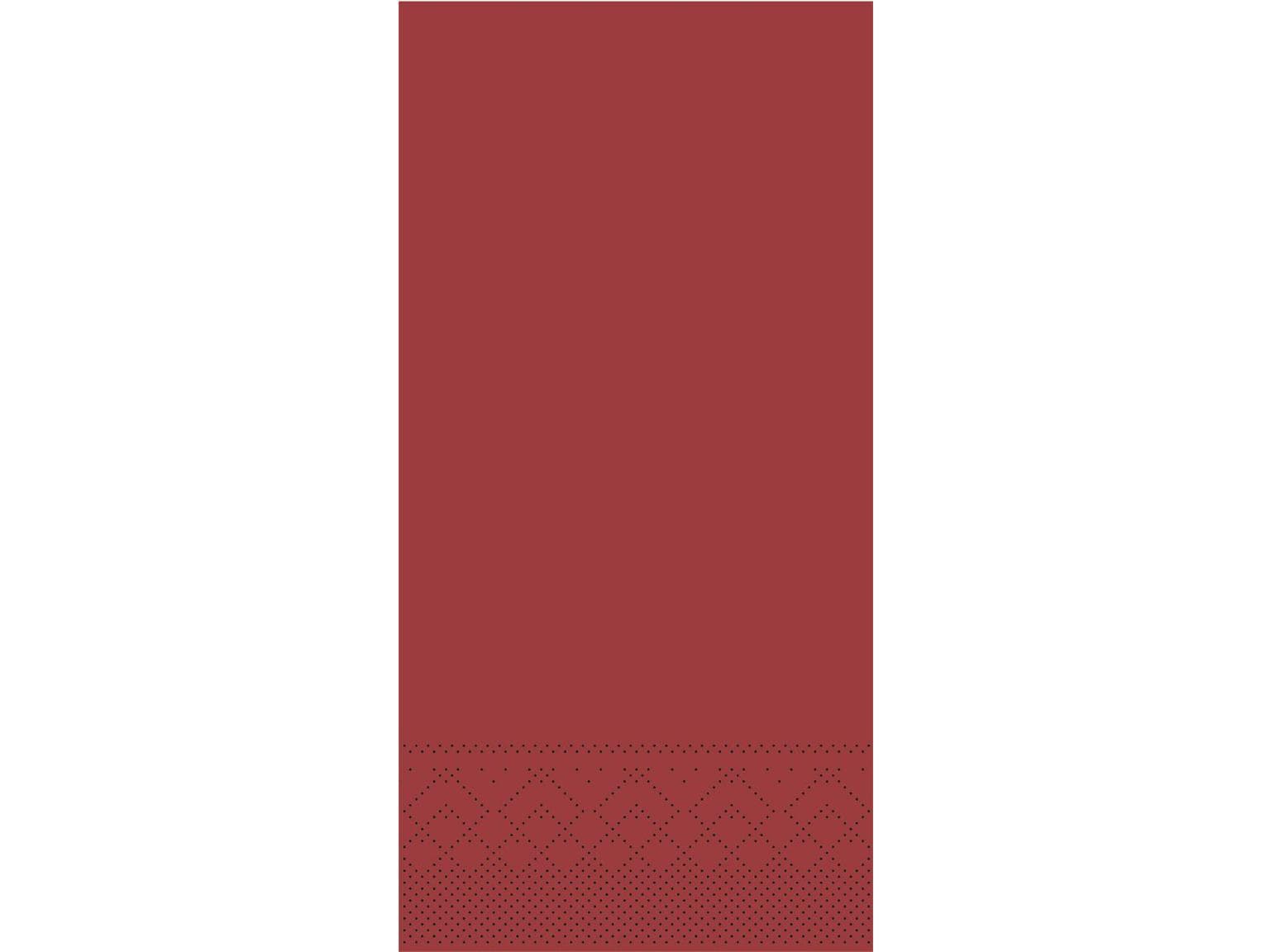 Servietten Tissue 3-lagig, 33 x 33 cm, 1/8 Falz, bordeaux