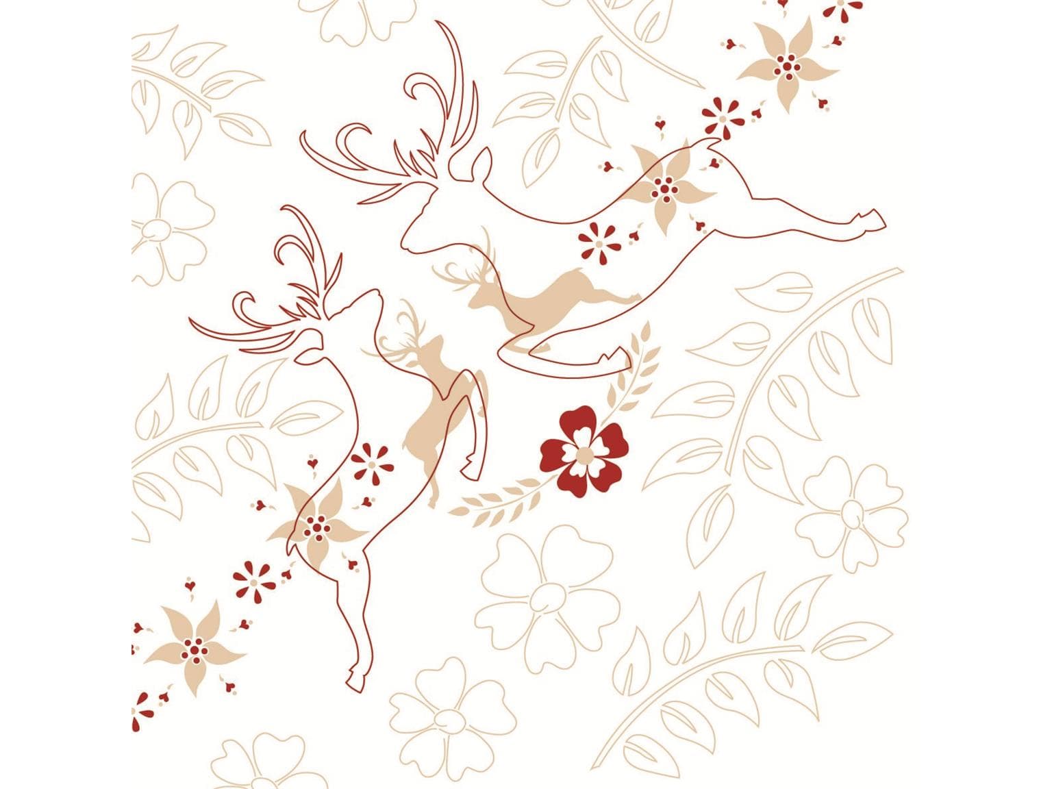 Servietten Airlaid, 40 x 40 cm, 1/4 Falz, "LEONARD" beige/bordeaux