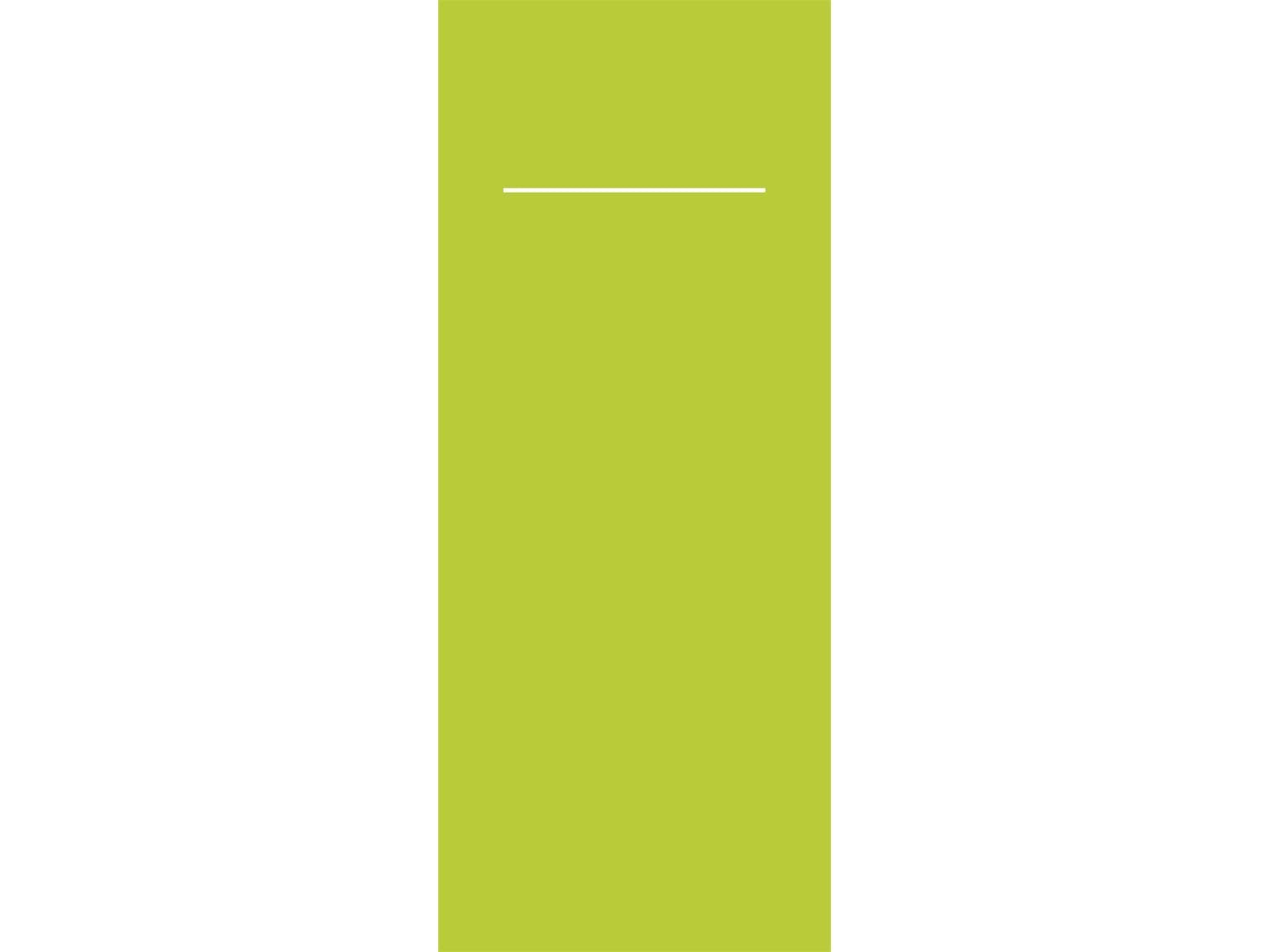 Besteckserviette Airlaid, 40 x 33 cm, 1/8 Falz, kiwi