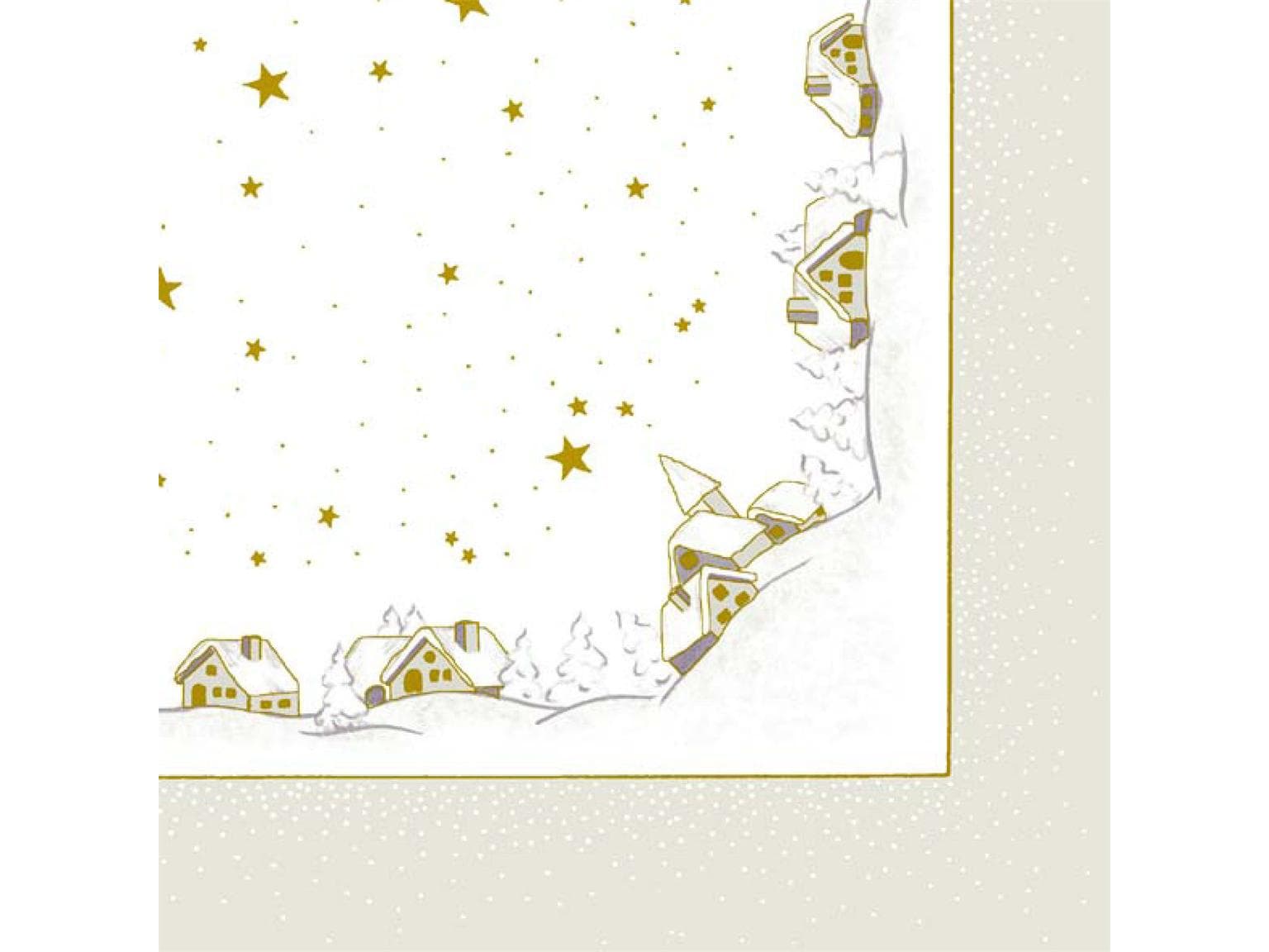 Servietten Airlaid, 40 x 40 cm, 1/4 Falz, Winterzauber