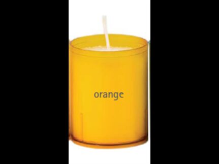 Refill Cups, 63 mm, Brenndauer 24 Std, orange