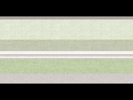 Tischläufer Airlaid, 40 cm x 24 lfm, "LAGOS" grau/grün