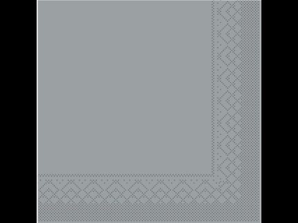 Servietten Tissue 3-lagig, 33 x 33 cm, 1/4 Falz, grau