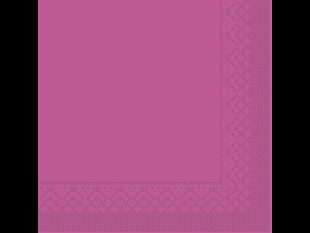Servietten Tissue 3-lagig, 33 x 33 cm, 1/4 Falz, violett
