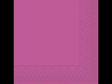 Servietten Tissue 3-lagig, 33 x 33 cm, 1/4 Falz, violett
