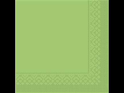 Servietten Tissue 3-lagig, 33 x 33 cm, 1/4 Falz, kiwi