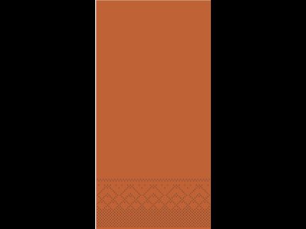 Servietten Tissue 3-lagig, 33 x 33 cm, 1/8 Falz, terrakotta