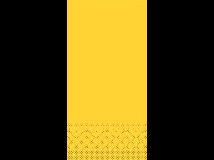 Servietten Tissue 3-lagig, 33 x 33 cm, 1/8 Falz, gelb