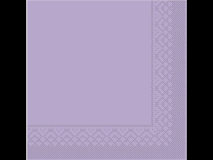 Servietten Tissue 3-lagig, 40 x 40 cm, 1/4 Falz, lila