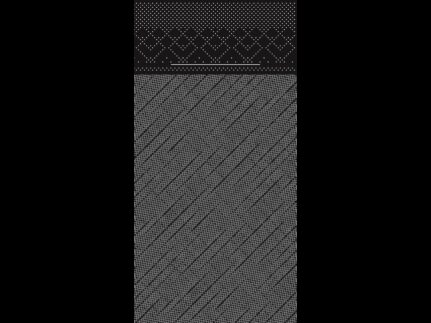 Bestecktasche Tissue-Deluxe, 40 x 40 cm, 1/8 Falz, schwarz