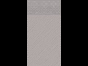 Bestecktasche Tissue-Deluxe, 40 x 40 cm, 1/8 Falz, grau