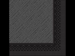Servietten Tissue-Deluxe, 40 x 40 cm, 1/4 Falz, schwarz
