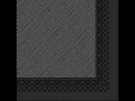 Servietten Tissue-Deluxe, 40 x 40 cm, 1/4 Falz, schwarz