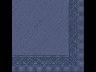 Servietten Tissue-Deluxe, 40 x 40 cm, 1/4 Falz, blau