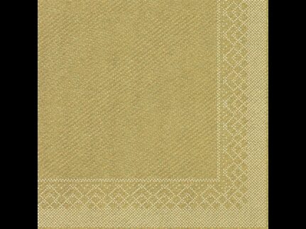 Servietten Tissue 3-lagig, 40 x 40 cm, 1/4 Falz, gold